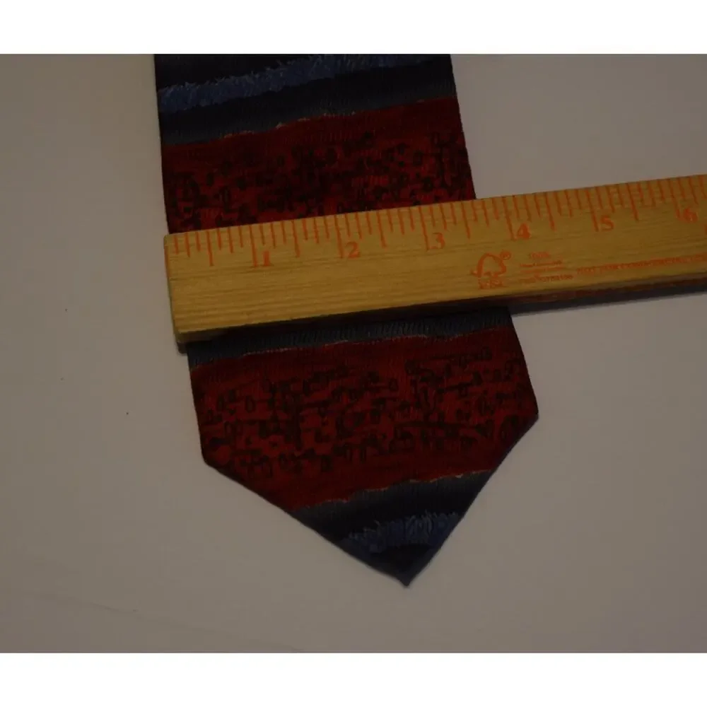 Rick Pitino Collection  Jimmy V Men's Multi-Color Abstract Necktie